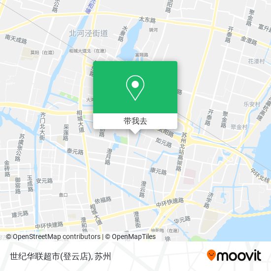 世纪华联超市(登云店)地图