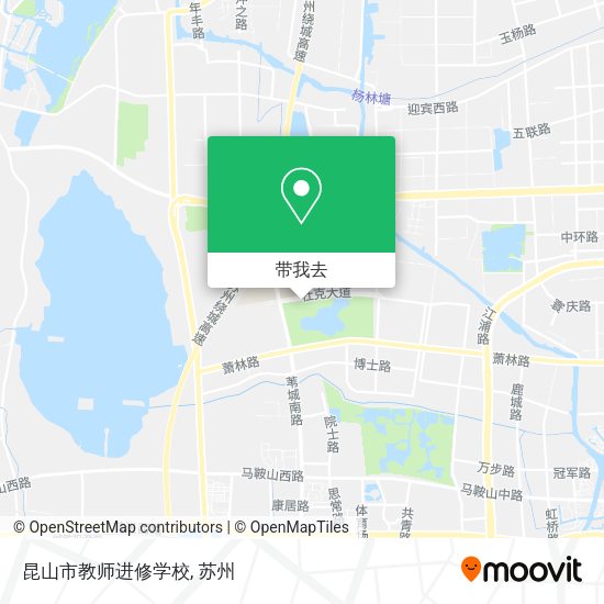 昆山市教师进修学校地图