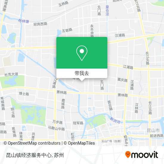 昆山镇经济服务中心地图