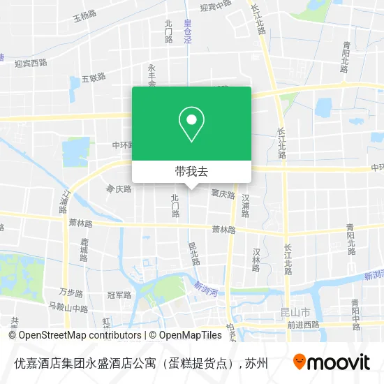 优嘉酒店集团永盛酒店公寓（蛋糕提货点）地图