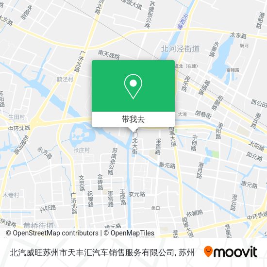 北汽威旺苏州市天丰汇汽车销售服务有限公司地图