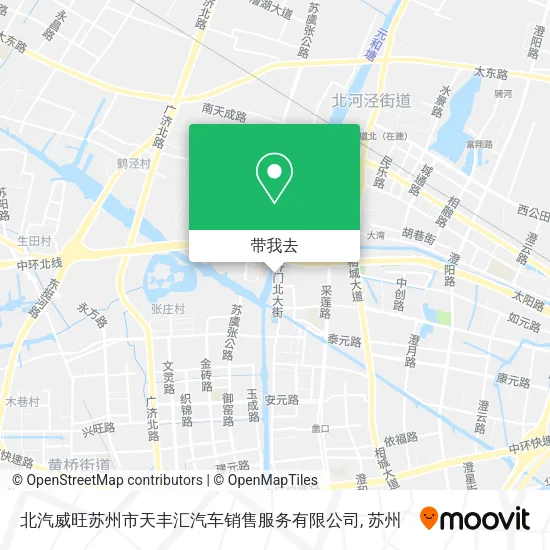 北汽威旺苏州市天丰汇汽车销售服务有限公司地图