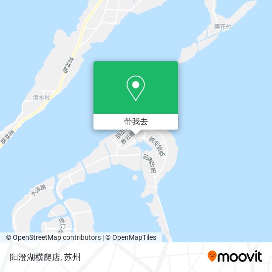 阳澄湖横爬店地图