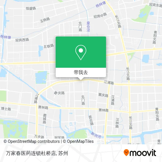 万家春医药连锁杜桥店地图