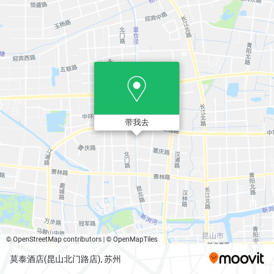 莫泰酒店(昆山北门路店)地图