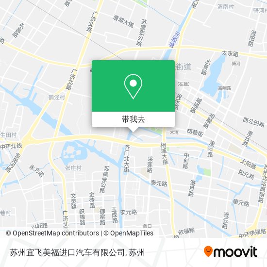苏州宜飞美福进口汽车有限公司地图