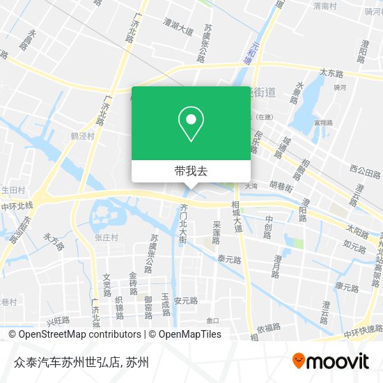 众泰汽车苏州世弘店地图