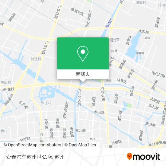众泰汽车苏州世弘店地图