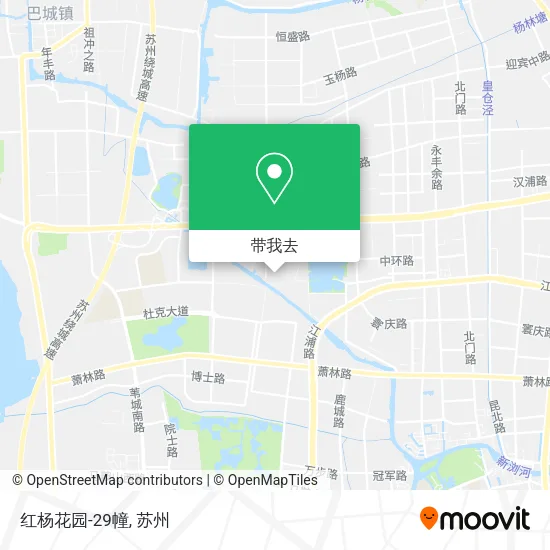 红杨花园-29幢地图