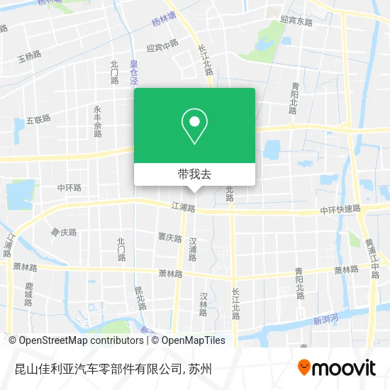 昆山佳利亚汽车零部件有限公司地图
