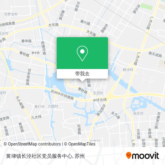 黄埭镇长泾社区党员服务中心地图