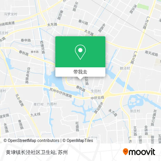 黄埭镇长泾社区卫生站地图