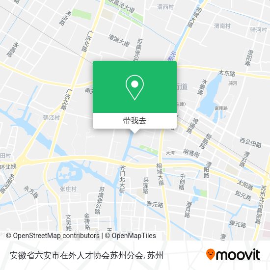 安徽省六安市在外人才协会苏州分会地图