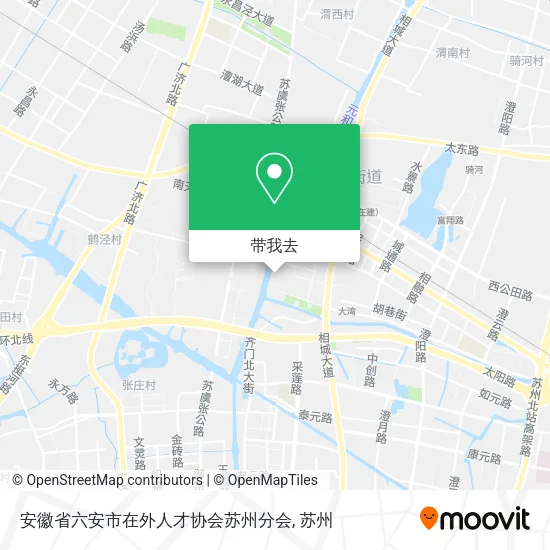安徽省六安市在外人才协会苏州分会地图