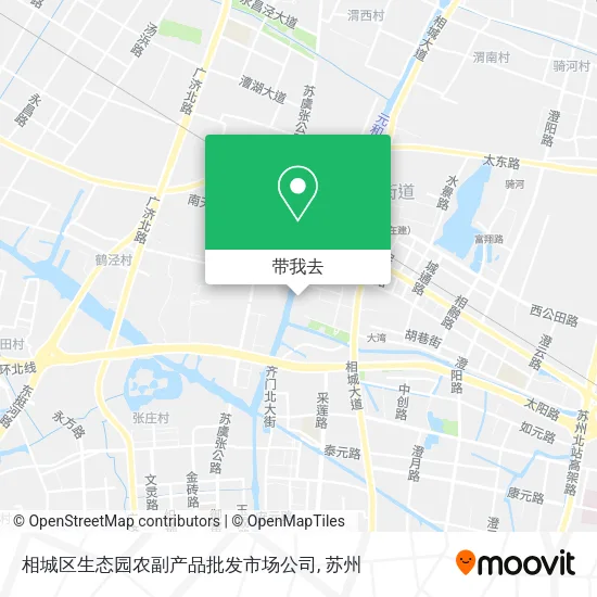 相城区生态园农副产品批发市场公司地图