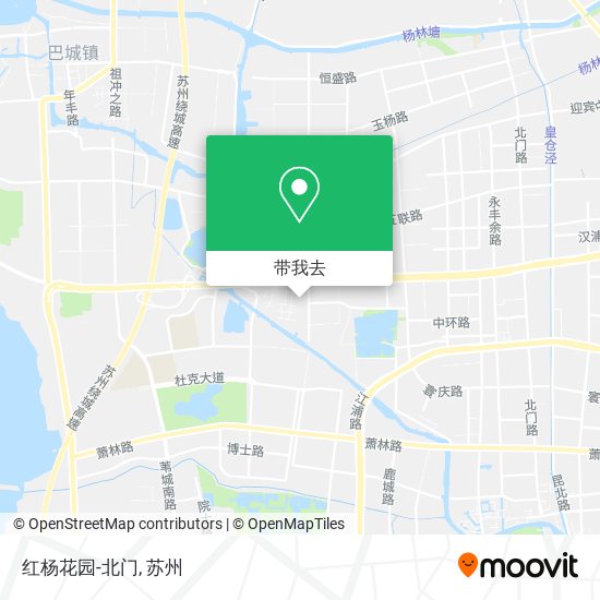 红杨花园-北门地图