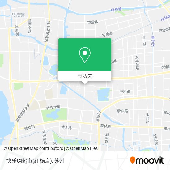 快乐购超市(红杨店)地图