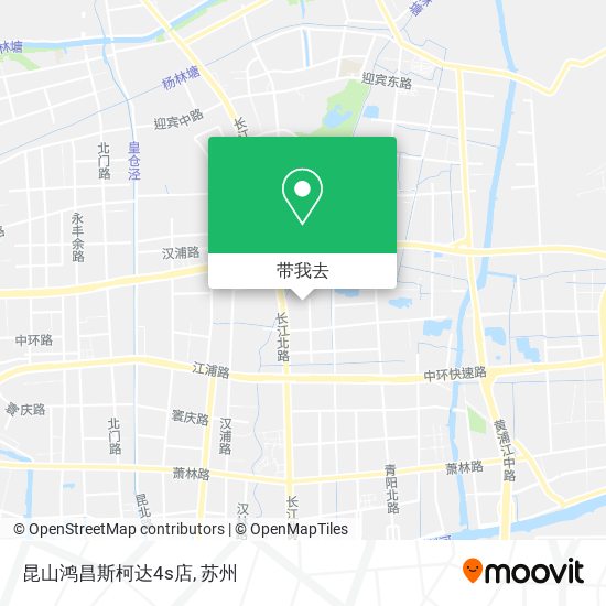 昆山鸿昌斯柯达4s店地图