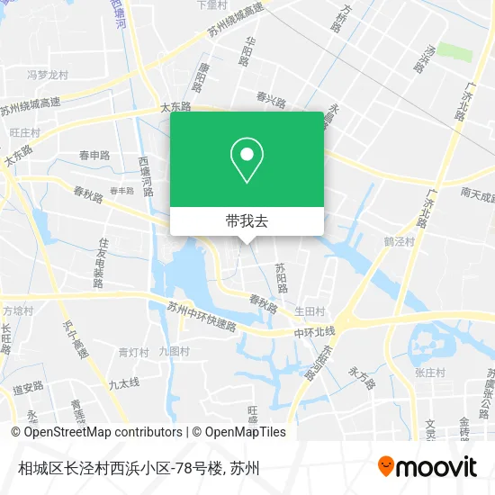 相城区长泾村西浜小区-78号楼地图