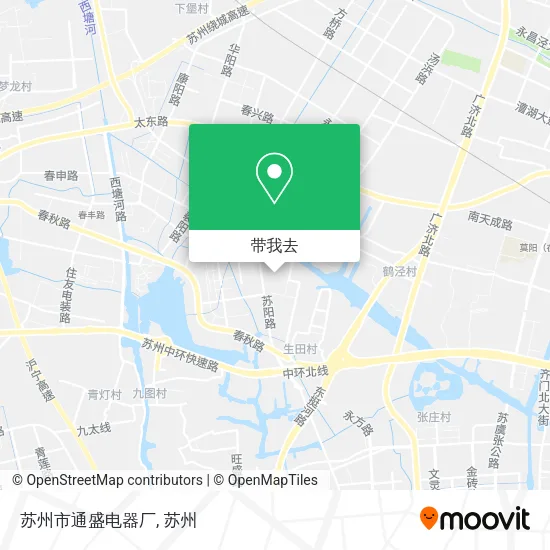 苏州市通盛电器厂地图