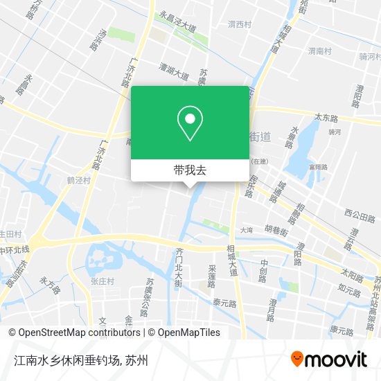 江南水乡休闲垂钓场地图