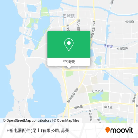 正裕电器配件(昆山)有限公司地图