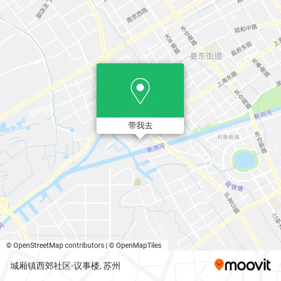 城厢镇西郊社区-议事楼地图