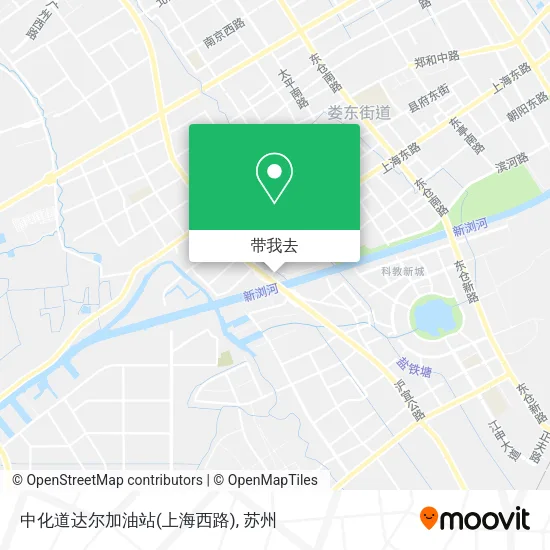 中化道达尔加油站(上海西路)地图