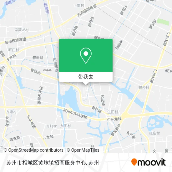 苏州市相城区黄埭镇招商服务中心地图