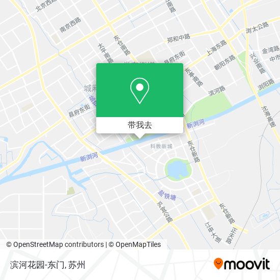 滨河花园-东门地图
