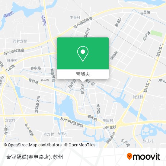 金冠蛋糕(春申路店)地图