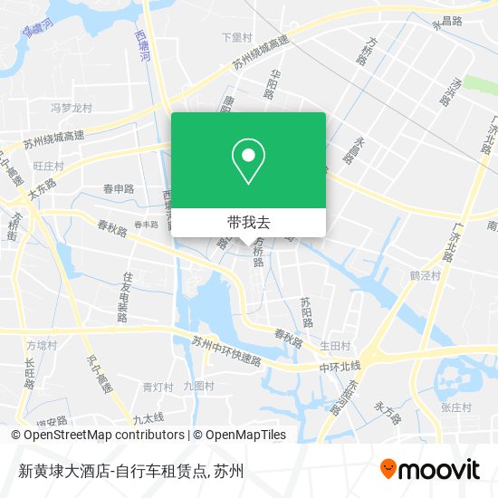 新黄埭大酒店-自行车租赁点地图