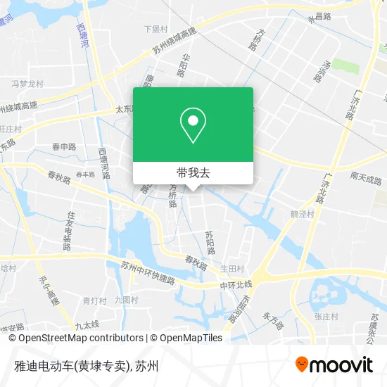 雅迪电动车(黄埭专卖)地图