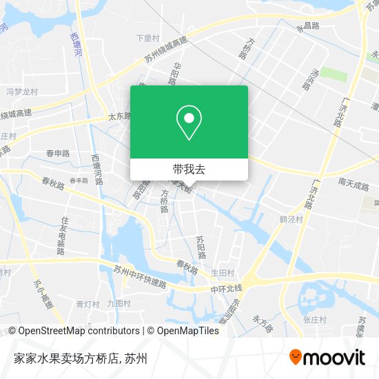家家水果卖场方桥店地图