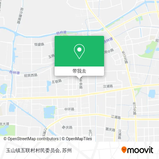 玉山镇五联村村民委员会地图