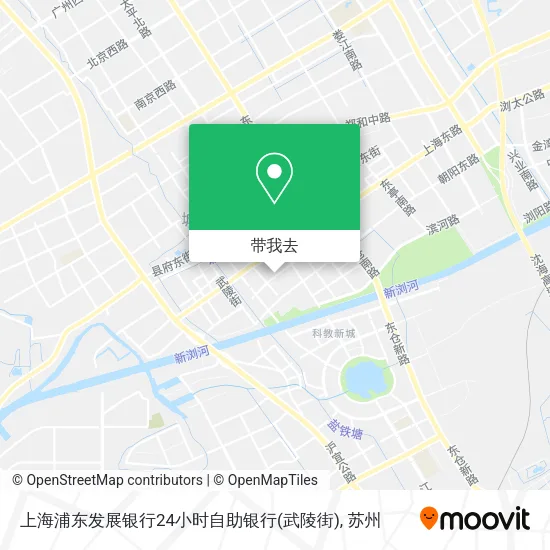 上海浦东发展银行24小时自助银行(武陵街)地图