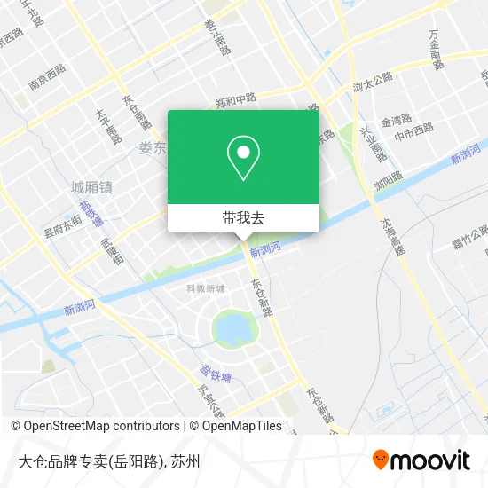 大仓品牌专卖(岳阳路)地图