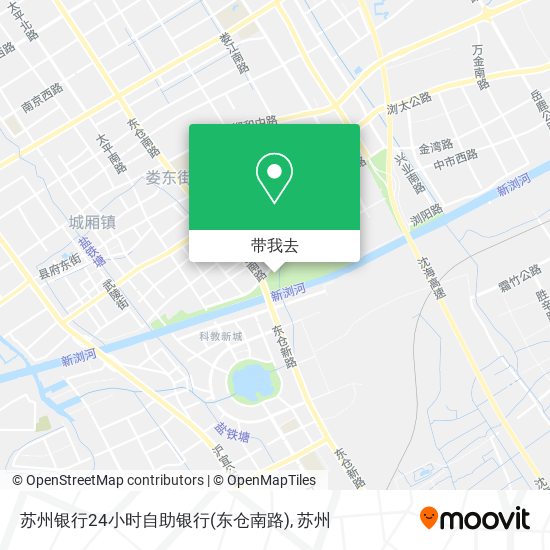 苏州银行24小时自助银行(东仓南路)地图