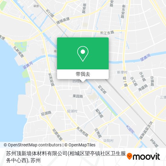 苏州顶新墙体材料有限公司(相城区望亭镇社区卫生服务中心西)地图