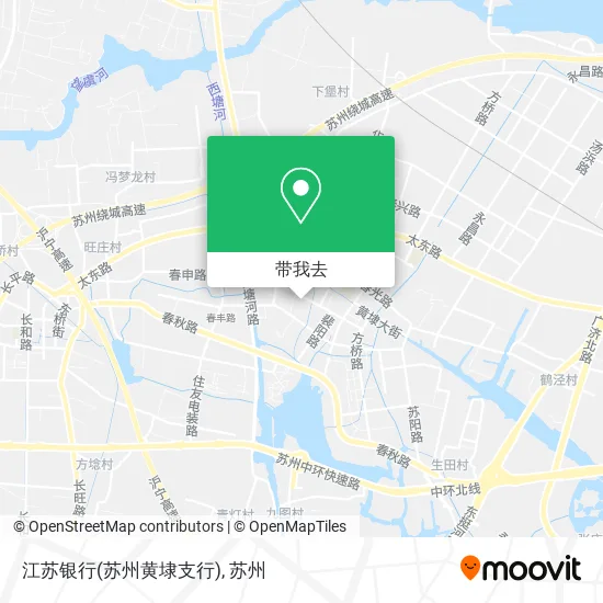 江苏银行(苏州黄埭支行)地图