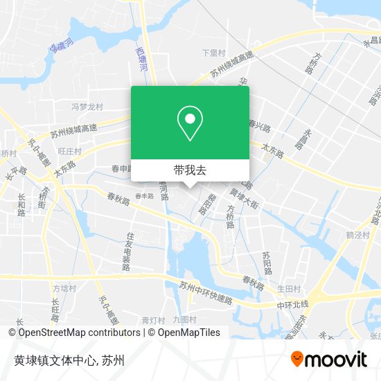 黄埭镇文体中心地图