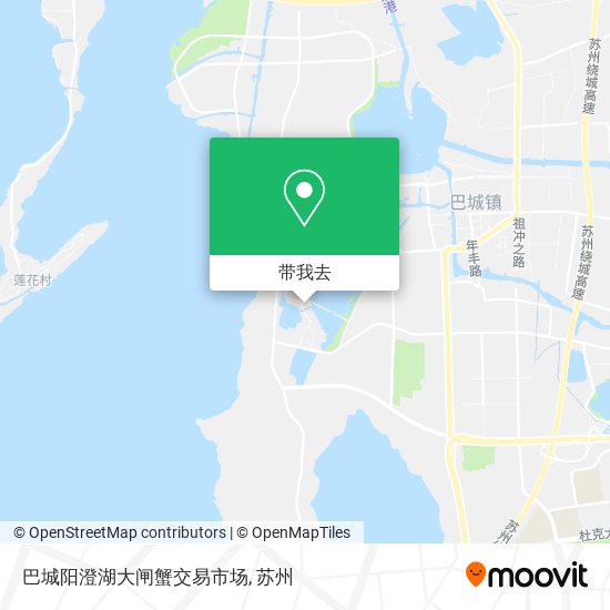 巴城阳澄湖大闸蟹交易市场地图