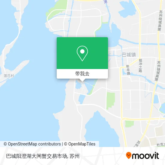 巴城阳澄湖大闸蟹交易市场地图
