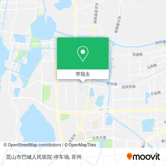 昆山市巴城人民医院-停车场地图