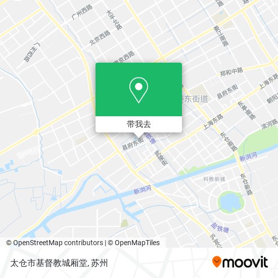 太仓市基督教城厢堂地图