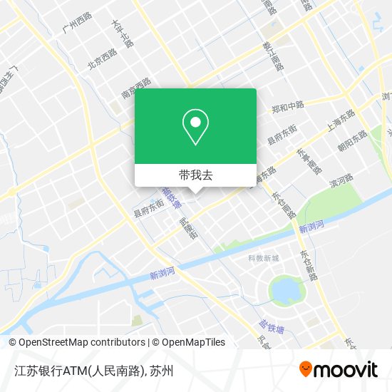 江苏银行ATM(人民南路)地图