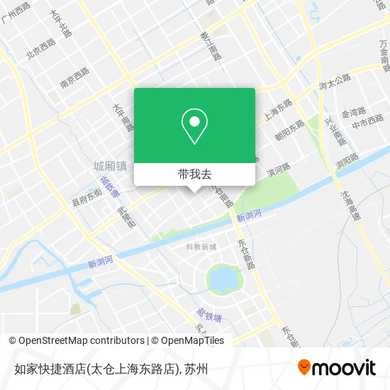 如家快捷酒店(太仓上海东路店)地图