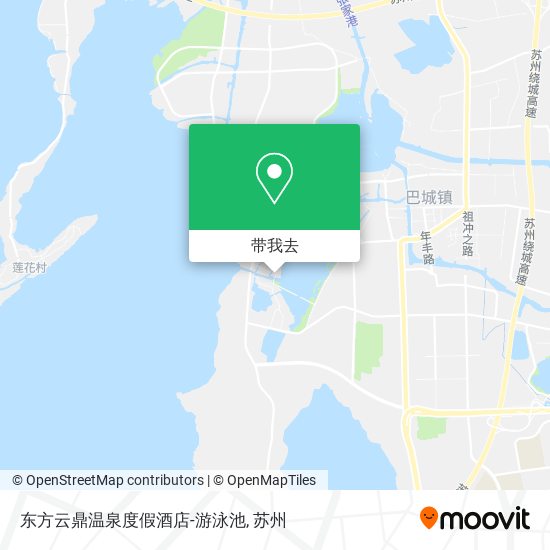 东方云鼎温泉度假酒店-游泳池地图