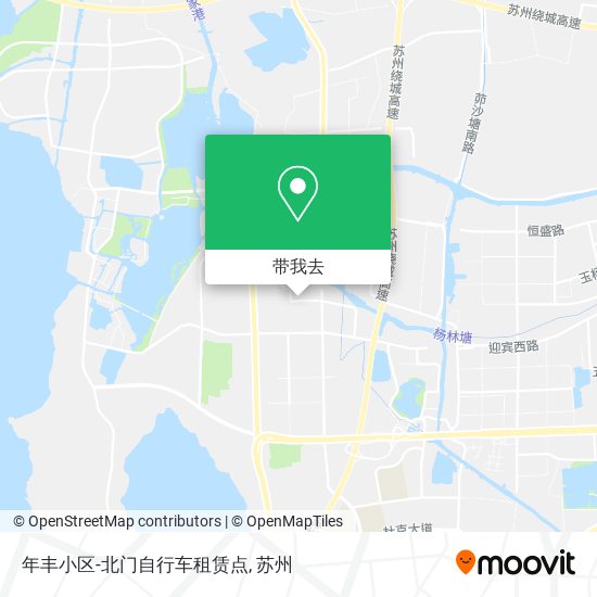 年丰小区-北门自行车租赁点地图