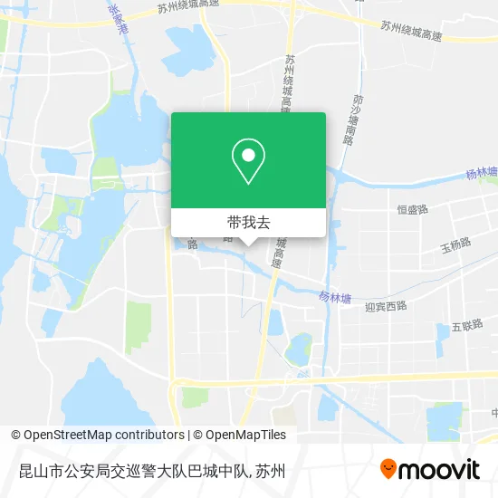 昆山市公安局交巡警大队巴城中队地图